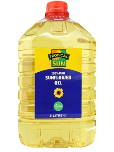 Tropical Sun - 100% Pure Sunflower Oil -5 Liters x 4