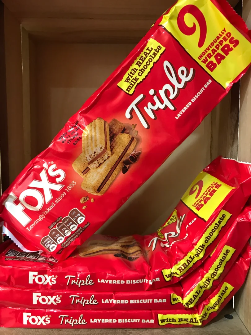 36x Fox's Triple Layered Biscuit Bars (4x9 Packs)