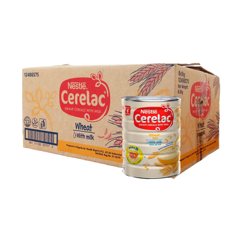 Nestle Cerelac Wheat With Milk 6m+ 1kg Carton