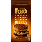 Fox's Fabulous Half Coated Milk Chocolate Cookies  x 8