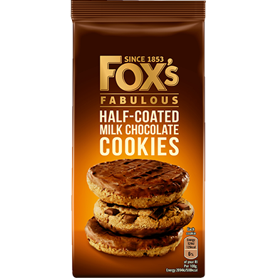 Fox's Fabulous Half Coated Milk Chocolate Cookies  x 1