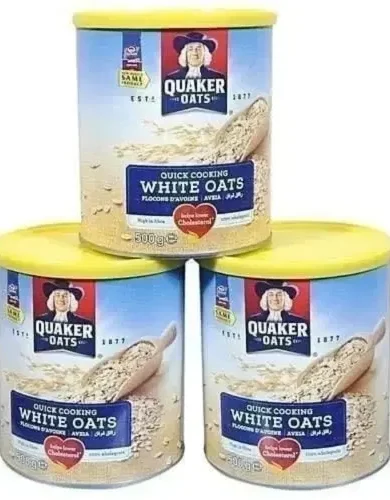 Quaker White Oats Tin - 450g X 24