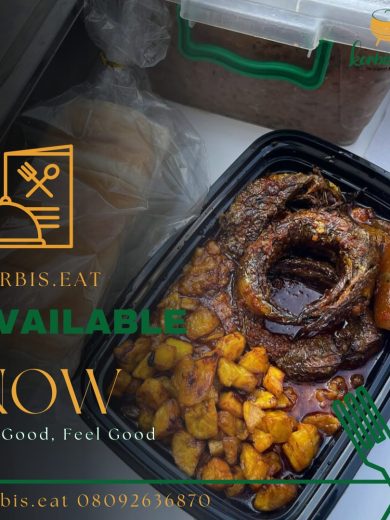 Ewa agoyin serve with bread fish and sauce